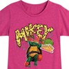 Girls' - Teenage Mutant Ninja Turtles - Michelangelo AKA Mikey Fitted Short Sleeve Graphic T-Shirt - 2 of 4