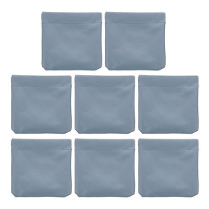 Unique Bargains Mini Waterproof PU Leather Portable Mini Cosmetic Bags 8 Pcs - 1 of 4