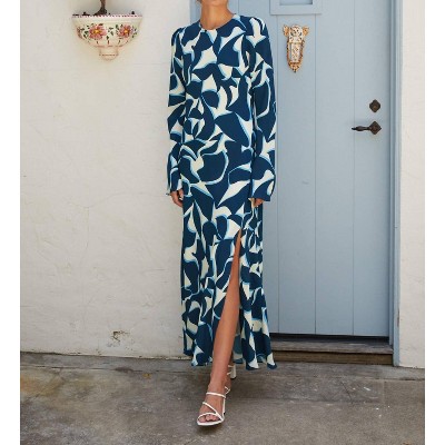 Women's Giovanna Geometric Maxi Dress - LUCY PARIS