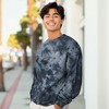 Dalix UFO Embroidered Washed Crewneck Sweatshirt Long Sleeve Fleece Cotton Mens - 4 of 4