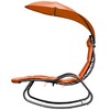 Tangkula Outdoor Chaise Hanging Chair Swing Cushioned Canopy Lounger - 3 of 4