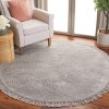 Easy Care ECR213 Handmade Woven Area Rug - Grey - 6'-0" x 6'-0" Round - Safavieh - 2 of 3