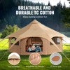 VEVOR Canvas Tent, 4 Seasons 5 m/16.4 ft Bell Tent, Canvas Tent for Camping with Stove Jack, Breathable Yurt Tent for up to 8 People - 3 of 4