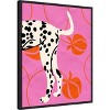 Amanti Art Tail a Dog Texture by Kintsugi99  Framed Canvas Wall Art - 2 of 4