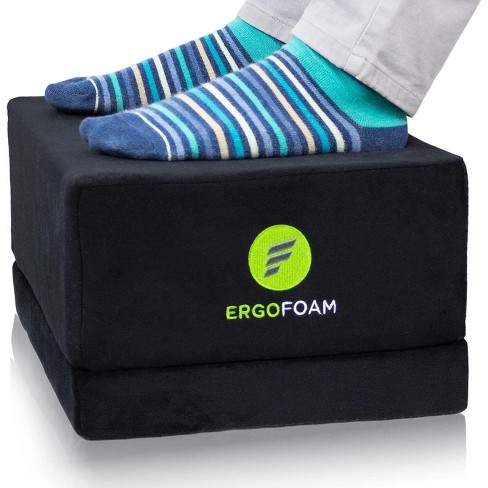 ErgoFoam Foot Rest for Under Desk at Work - Chiropractor Endorsed