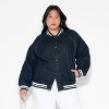 Women's Denim Varsity Jacket - Wild Fable™ - 2 of 3