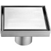 ALFI ABSD55B-BSS 5Inch x 5Inch Modern Square Brushed Stainless Steel Shower Drain with Solid Cover - 2 of 4