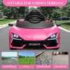 12V Kids Ride On Car with Remote Control, Battery Powered Sports Car Toy with Dual 25W Motors, Spring Suspension, Headlight, Music for Toddler 3+ - 3 of 4