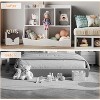 3-Tier Kids Bookshelf and Toy Storage, Toddler 5 Cubby Toy Storage Cabinet, Children Small Bookcase for Bedroom, Playroom, School, Living Room - 4 of 4