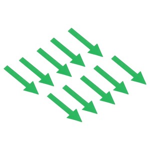 Unique Bargains PVC Waterproof Removable Self-Adhesive Wall Marking Arrow Sticker - 1 of 4