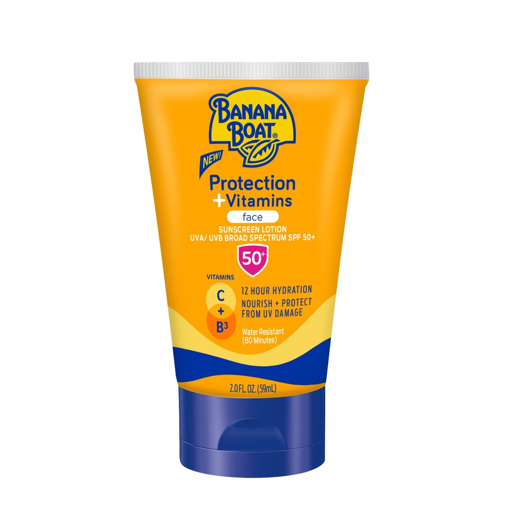 Photos - Sun Skin Care Banana Boat Protect Plus Vitamins Sunscreen - SPF 50 - 2 fl oz