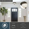 VAXCEL Stevens LED Transitional  Flush Mount Ceiling Light Fixture White Alabaster Glass - 2 of 4