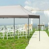 VisioGear 10'*15' Canopy Tent, Party Tent with 4 Sidewalls, 3 Height Adjustable, Outdoor Canopy Tent for Weddings, Khaki, 180"*120"*132" - 4 of 4