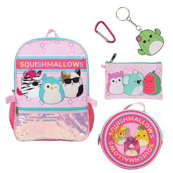 Squishmallows Crew 5 PC Youth Backpack Set