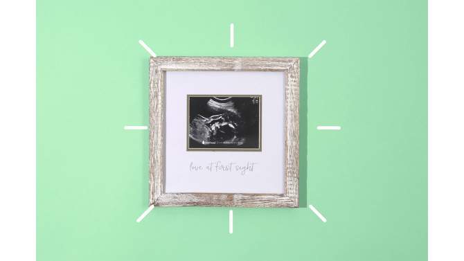 Pearhead Love at First Sight Sonogram Picture Frame - Rustic White, 2 of 8, play video