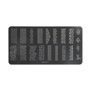 Unique Bargains Colorful Nail Art Stamp OM-H11 Silver Tone 1 Pc - 1 of 4
