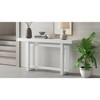 PAGED Minimalist Concrete Texture Console Table with Pine Wood Legs, Extra Long Entryway Table, Entryway Sofa Side Table for Hallway, Foyer - 2 of 4