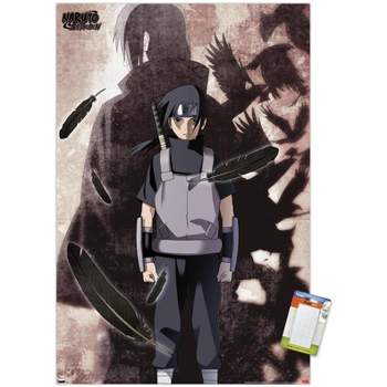 Trends International Naruto Shippuden - Itachi Uchiha Unframed Wall Poster Print White Mounts Bundle 14.725" x 22.375"