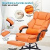 NicBex Reclining Executive Office Chair with Footrest,PU Leather Computer Chair with Wheels,Lumbar Support,Swivel Gaming Chair for Home Office - 4 of 4