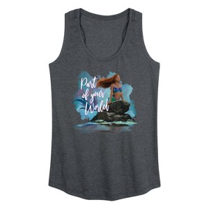 Women's - Disney - Part Of Your World Graphic Racerback Tank - 1 of 4