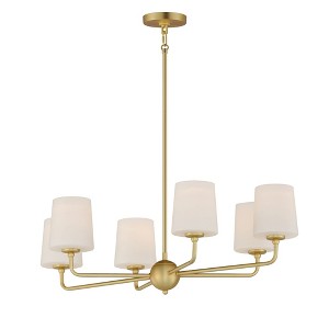 Maxim Lighting Bristol 6 - Light Chandelier in  Satin Brass - 1 of 4