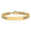Chisel Stainless Steel Polished Yellow IP-plated Curb Link 8mm 8.5" ID Bracelet - 4 of 4