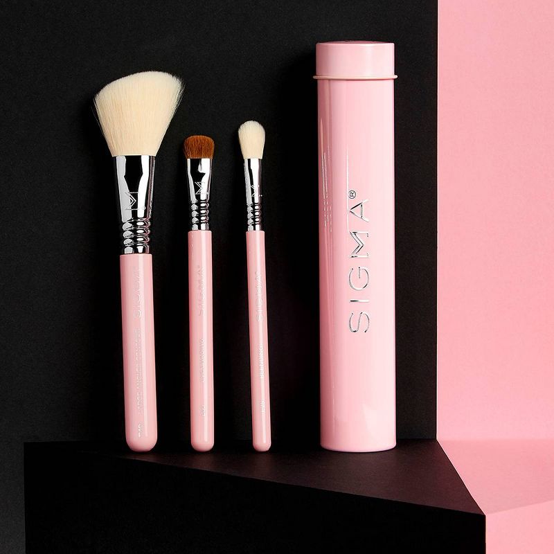 Sigma Beauty Essential Trio Makeup Brush Set - Pink - 3pc, 5 of 7