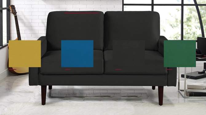 Mason Stationary Loveseat Navy Blue - Lifestyle Solutions, 2 of 10, play video