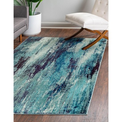 Unique Loom Jardin Lilly Abstract Indoor Woven Area Rug