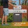 ELJGET 4 Burner Propane Gas Grill with Side Burner & Grill Covers, 51,000 BTU Barbecue Grill Stainless Steel Gas Grill for Outdoor BBQ, Camping - 2 of 4