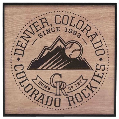 Mlb Colorado Rockies Baseball Field Metal Panel : Target