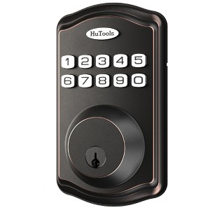 ZACHVO Keyless Entry Deadbolt Lock, Electric Door Locks with Keypads, Oil Rubbed Bronze - 1 of 4