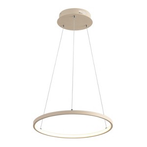 JONATHAN Y Brice Modern Contemporary Metal Round Dimmable Integrated LED Pendant - 1 of 4