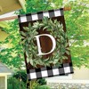 Wreath Monogram D Double-Sided House Flag Everyday 28" x 40" Briarwood Lane - image 4 of 4