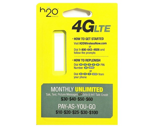H2O Wireless 3-in-1 SIM Card Starter Kit (for GSM Unlocked Phones)