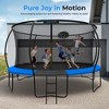 SereneLife Outdoor Trampoline with Net Enclosure - 2 of 4