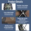 Outdoor Folding Stool Backpack, 3-in-1 Camp Chair with Front Pocket and Bottle Pocket for Outdoor Events, Hiking, Hunting,  Fishing,Travel, Beach - 2 of 4