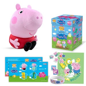 Miraball Maxi Surprise Box, Peppa Pig - MEGA Plush Toy with Hidden Surprises & Playable Blind Box - 10" Soft Plush, Fun Playscape for Kids - 1 of 4