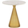 Meridian Furniture Emery White Marble End Table - 2 of 4