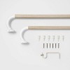Blackout Kids' Curtain Rod Natural Wood/White - Pillowfort™ - 2 of 3