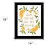 HomeRoots Sun Shine on My Mind Black Framed Print Wall Art - 3 of 3