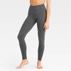 Wander by Hottotties Women's Thermoregulation Natalie Leggings - Black Heather - 2 of 3