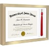Americanflat 11x16 Graduation Frame with tempered shatter-resistant glass - 2 Opening Mat Displays 8.5"x11" Diploma or Certificate - 3 of 4