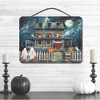 Courtside Market Haunted House I 12x16 Hanging Artboard with Twine - 2 of 2
