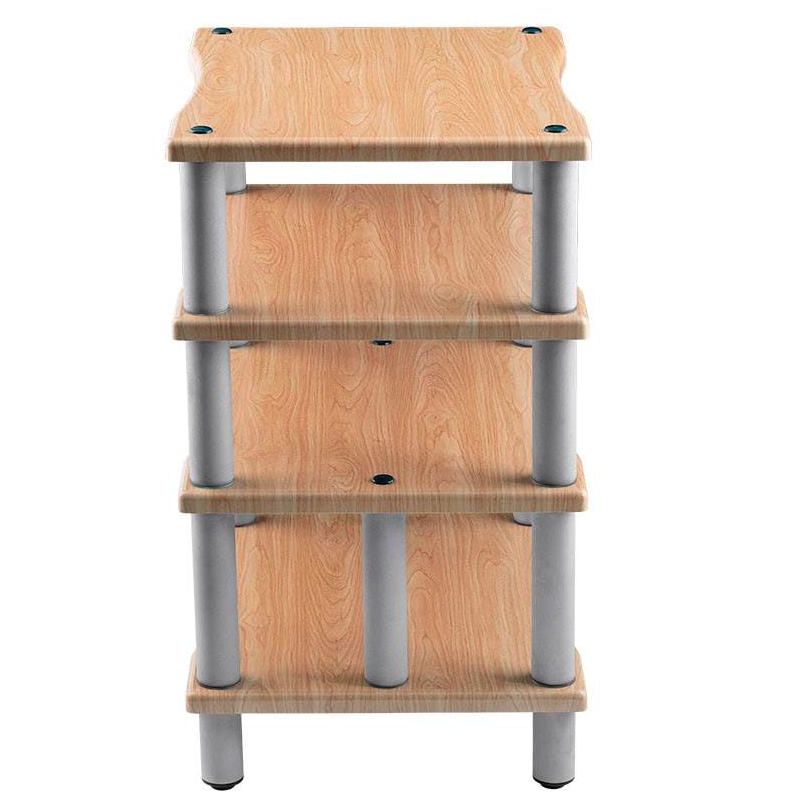 Monolith 4 Tier Audio Stand XL - Maple, Open Air Design, Each Shelf Supports Up to 75 lbs., Perfect Way to Organize AV Components, 4 of 7