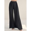 VENUS Womens Side Pleat Wide Leg Pants - 2 of 4