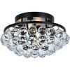 Elegant Lighting Corona 14 inch black flush mount - 3 of 4