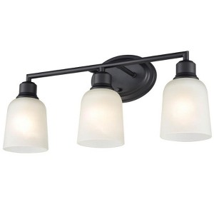 Millennium Lighting Amberle 3 - Light Vanity in  Matte Black - 1 of 1