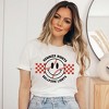 Simply Sage Market Women's Checkered Summer Nights Short Sleeve Graphic Tee - 2 of 4