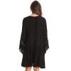 Riviera Sun Womens Short Flowy Casual Cover-Up Sundress with Embroidery - 3 of 3